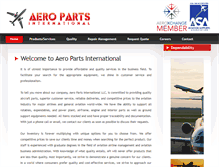 Tablet Screenshot of aeropartsintl.com